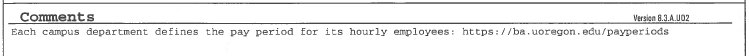 Comments Portion of Earnings Statement