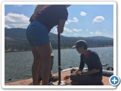 Coring at Dog Lake, 2016