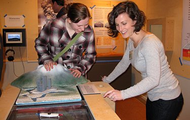 Museum staffers at work