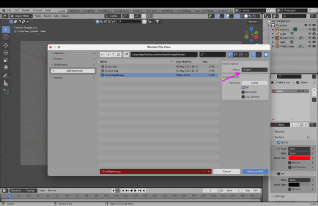 Export Visible