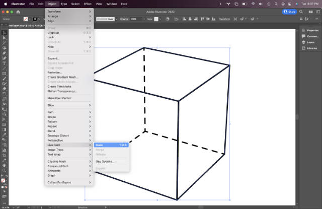 Cleaning-up In Illustrator: making live paint