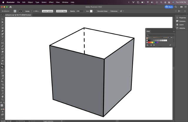 Cleaning-up In Illustrator: painting