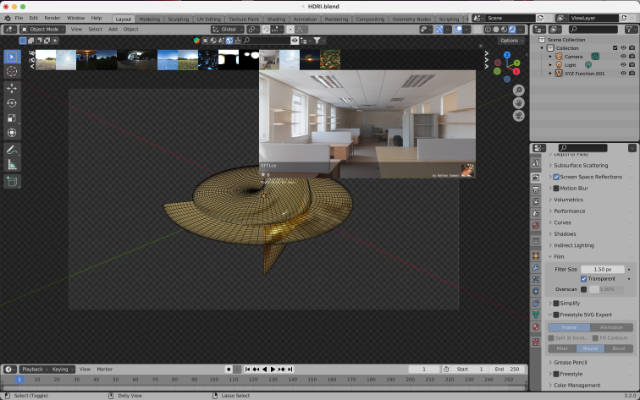 Adding an HDRI background
