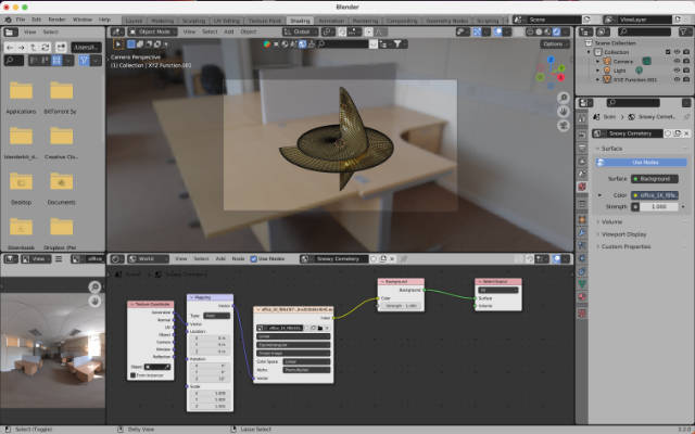 Rotating the HDRI background