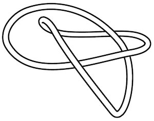 A sloppy line drawing of a trefoil