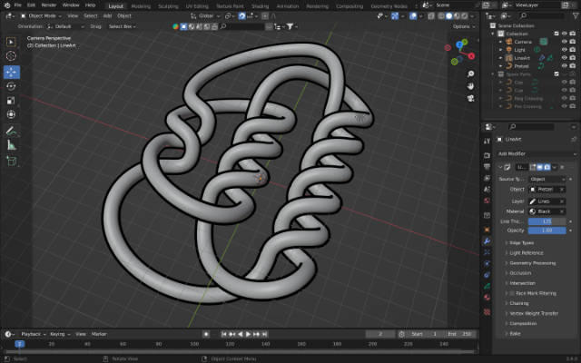 Final version of pretzel knot
