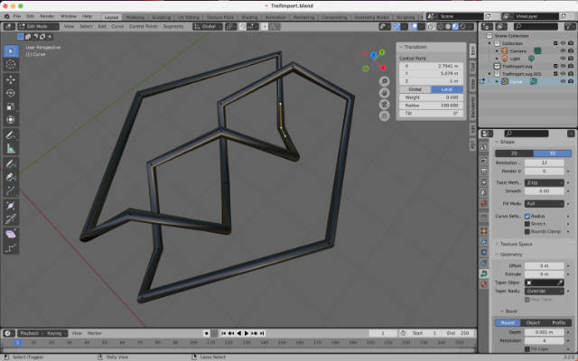 Edit curve 2