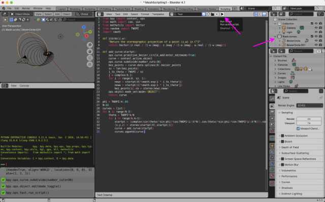 Running a script