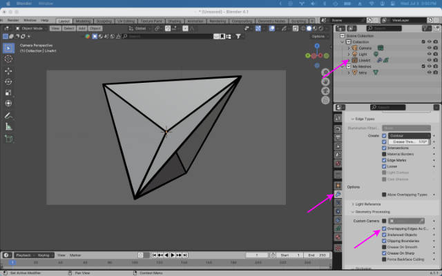 Adding the line art