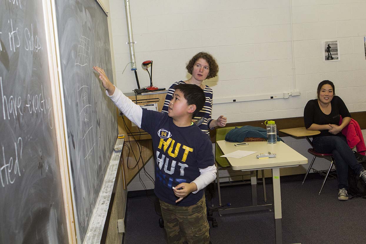 Elementary II students working