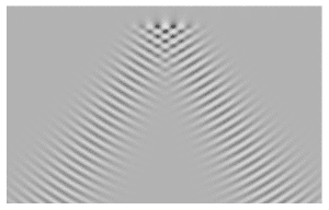 Total internal reflection of a focused beam at a dielectric interface.