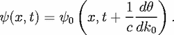             (            )
                    1 dh
y(x,t) = y0   x,t + -----  .
                    cdk0
