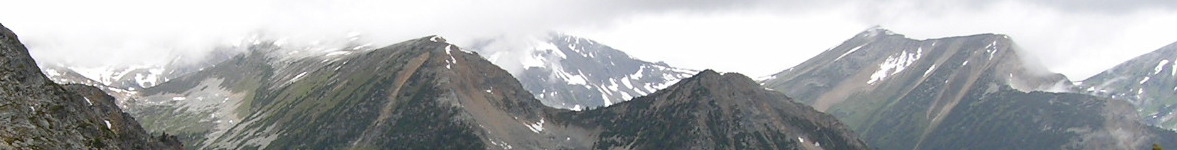 glaciated landscape from Blowdown Pass