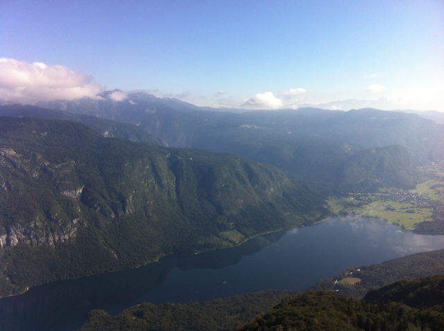 2016-08-25 00.42 Lake Bohinj from Gondola platform