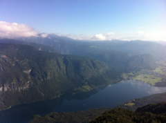 2016-08-25 00.42 Lake Bohinj from Gondola platform