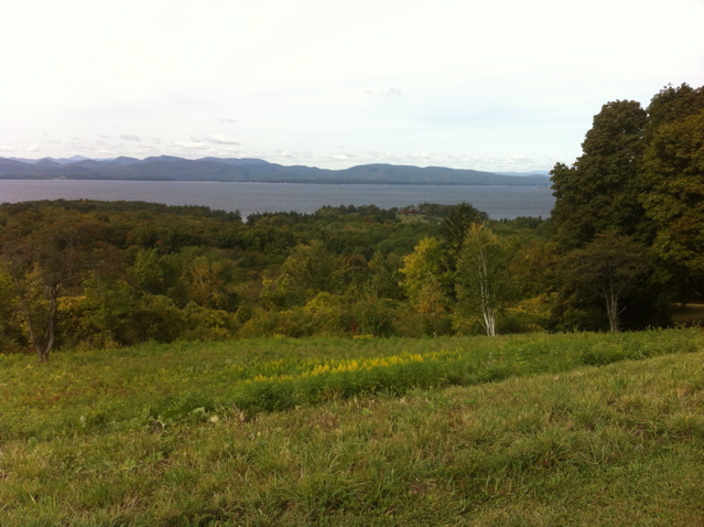(R)Lake Champlain from Shelburne Farm