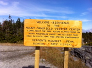 (L)Mt. Mansfield sign
