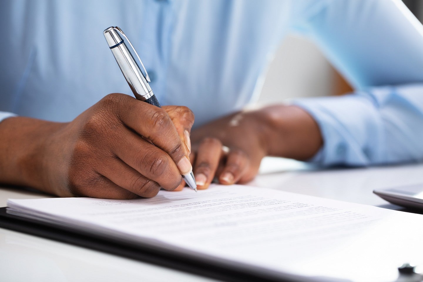 filling out forms