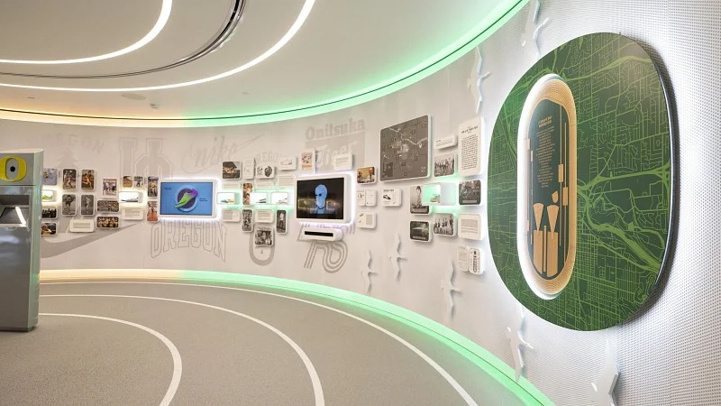Gallery wall inside Hayward Hall