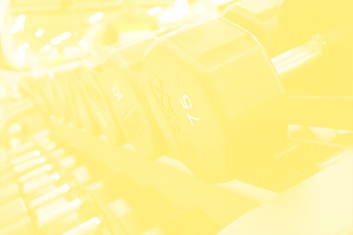 Free weights at Student Recreation Center.