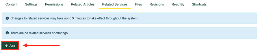 Start typing in the Select Related Services field