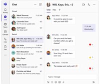 Screenshot of Microsoft Teams ad-hoc chat