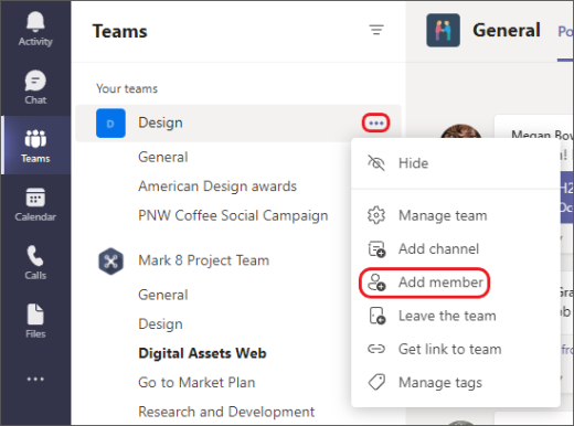 Add Member option