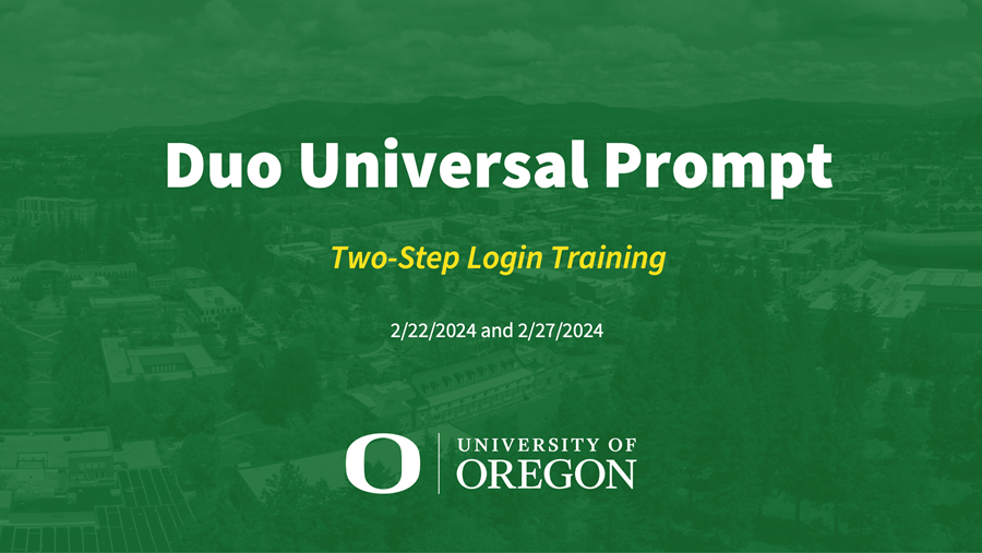 Duo Universal Prompt slide deck cover.