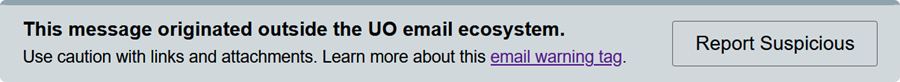 Informational tag example