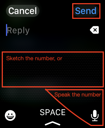 Reply screen