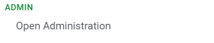 Select Open Administration under the Admin Header.