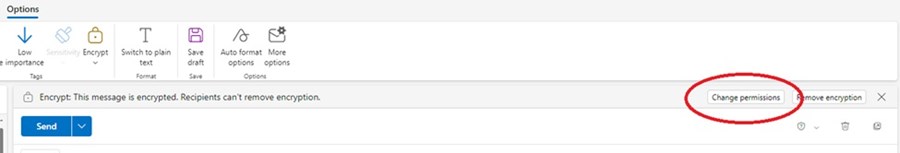 Change Permissions button