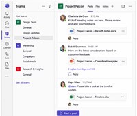 Screenshot of Microsoft Teams channel chat