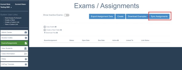 ExPrep Portal Sync
