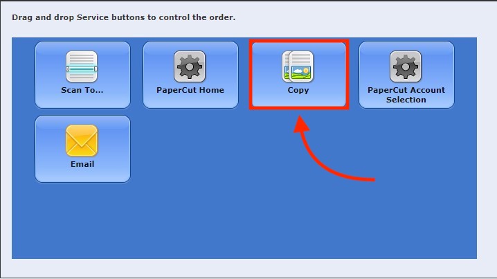 Device Options screen