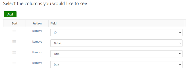 Task report fields