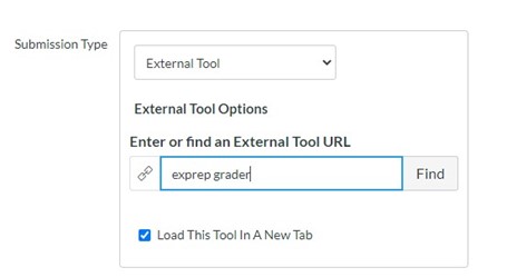 ExPrep Submission Type