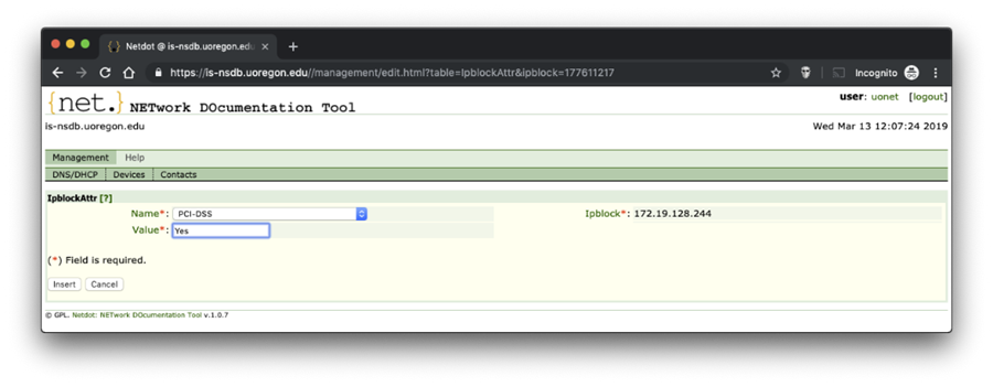 This is the IP Block Screen, enter the type 'Yes' in the Value field