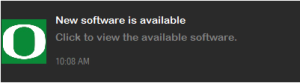 New Software is available - This is an MECM Patching prompt