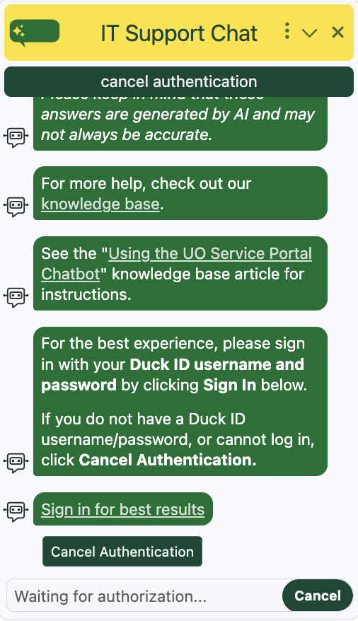 IT Support Chat